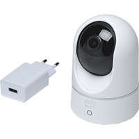 Eufy Indoor Cam 2K Pan & Tilt - Ensemble des éléments fournis