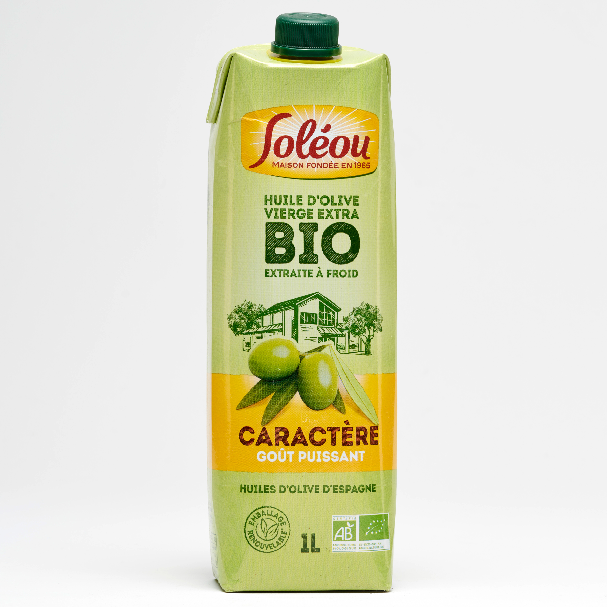 Soléou Huile d’olive vierge extra bio caractère